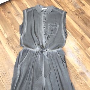 Soft Surroundings jumpsuit, distressed gray, size medium